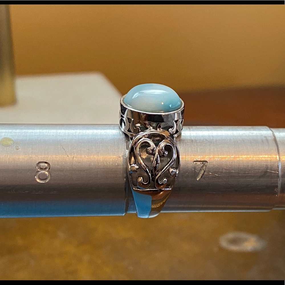NWOT LARIMAR STERLING RING - Picture 4 of 13